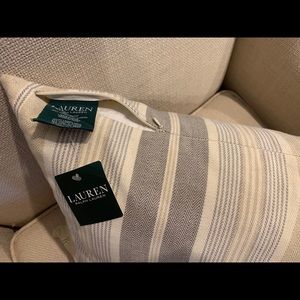 2 Lauren Ralph Lauren Lumbar Pillow Tan NWT